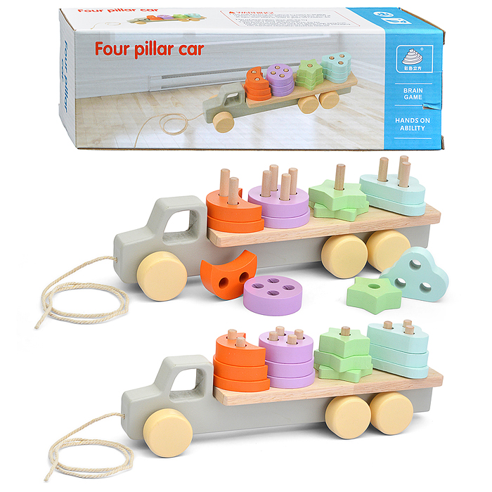 Игра развивающая D2117 "Машинка-сортер" Игра развивающая D2117 "Машинка-сортер"