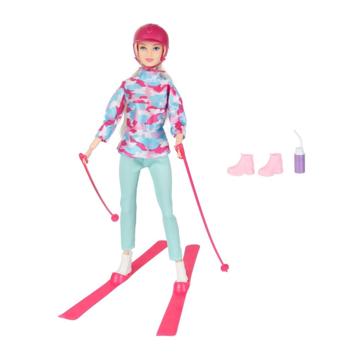 Кукла София 29 см. Лыжи (руки и ноги сгиб., аксесс.) в коробке