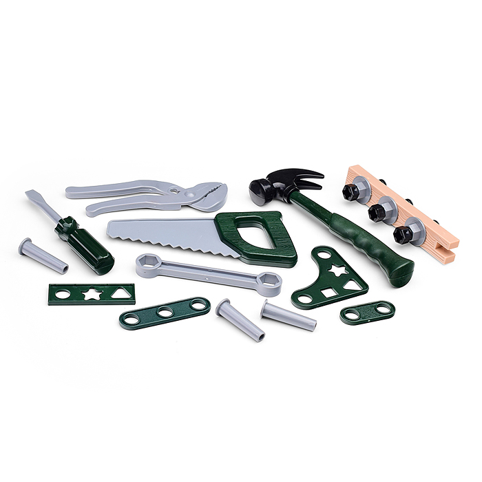 Фото к товару Набор интсрументов T115B(G) "Строитель" в ящике Набор интсрументов T115B(G) "Строитель" в ящике