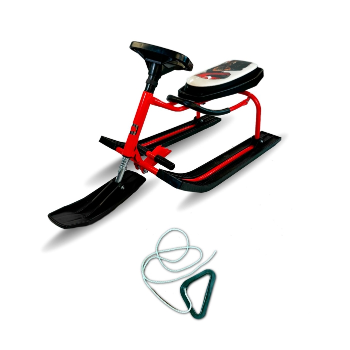 Игрушка Снегокат детский 208 "Auto Car" с высокой рамой и со спинкой (MotoRed)