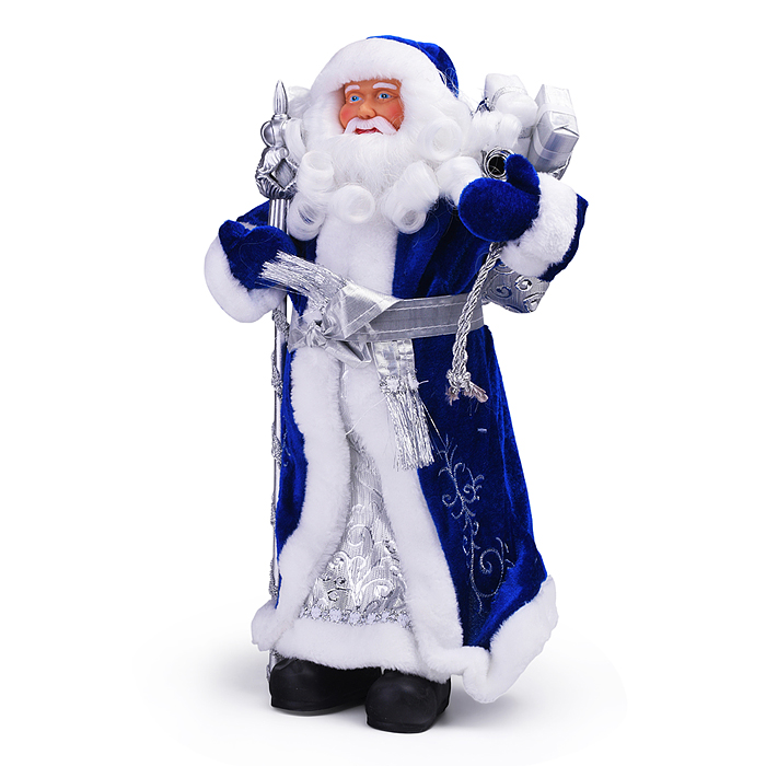 Новогодняя фигурка "Дед Мороз" ПВХ, полиэстер, 20,5x12,5x41,5см 