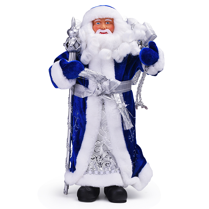 Новогодняя фигурка "Дед Мороз" ПВХ, полиэстер, 20,5x12,5x41,5см 