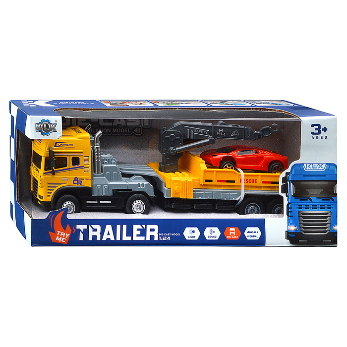 Машина KLX800-276 "Кран эвакуатор" (свет, звук) в коробке