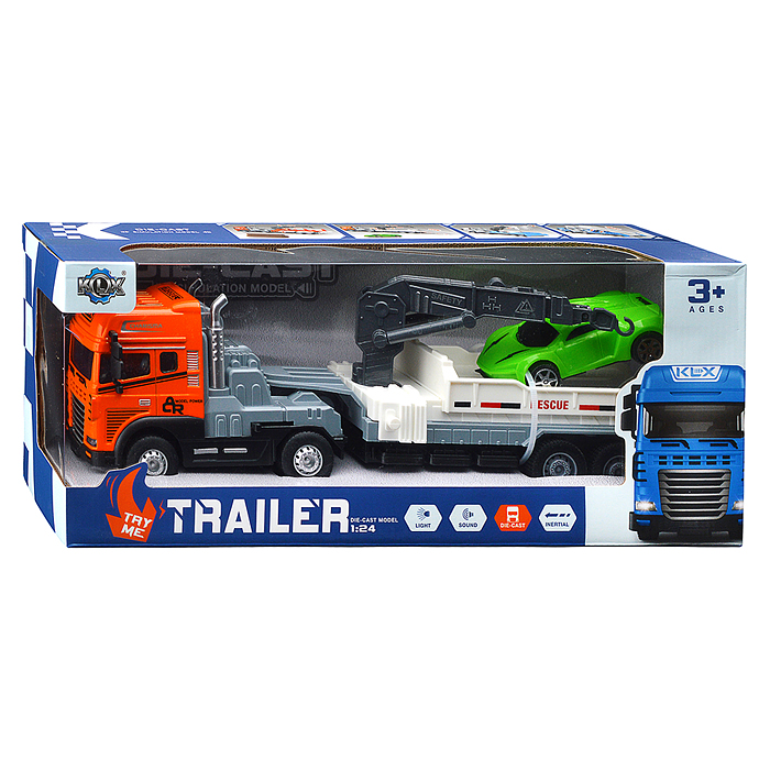 Машина KLX800-276 "Кран эвакуатор" (свет, звук) в коробке