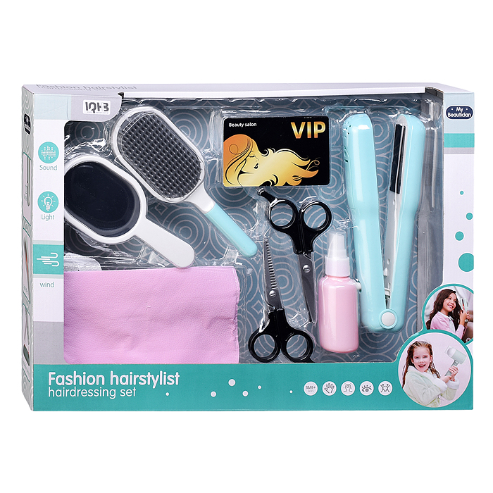 Фото к товару Набор стилиста A2010-6 "Юный стилист" в коробке Набор стилиста A2010-6 "Юный стилист" в коробке