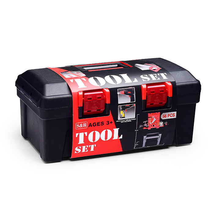 Фото к товару Набор интсрументов T1803B "Юный строитель" в коробке Набор интсрументов T1803B "Юный строитель" в коробке