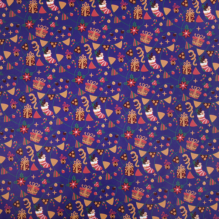 Бумага оберточная для сувенирной продукции в рулонах, с полноцветным декоративным рисунком Бумага оберточная для сувенирной продукции в рулонах, с полноцветным декоративным рисунком