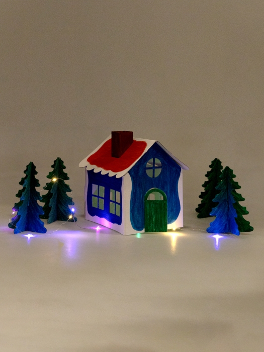 Фото к товару Набор для творчества. Декор своими руками "Домик в лесу" Набор для творчества. Декор своими руками "Домик в лесу"