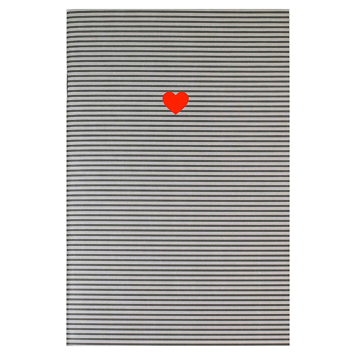 Блокнот 32 л, "Сердечко на полосках" 120х185 мм, Блокнот 32 л, "Сердечко на полосках" 120х185 мм,