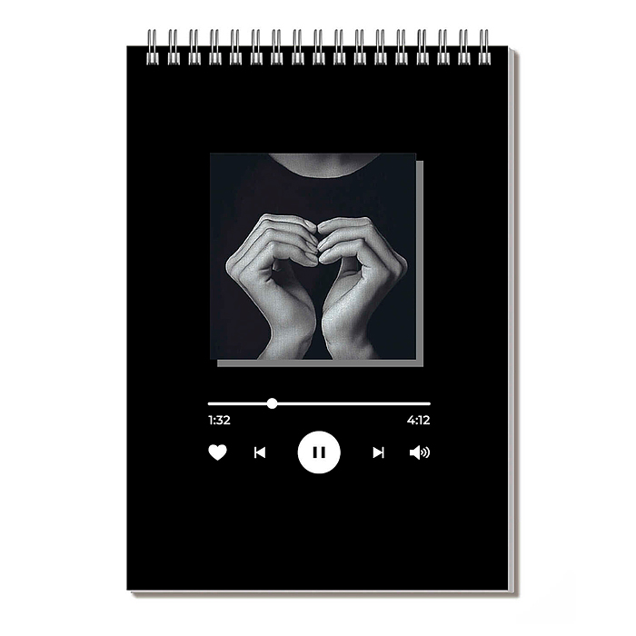 Блокнот А5, 60 л, "Сердце" Блокнот А5, 60 л, "Сердце"