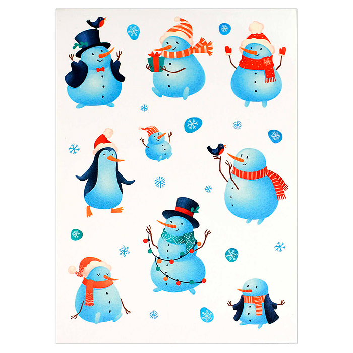 Блокнот А6, 40 л, "Снеговики" Блокнот А6, 40 л, "Снеговики"