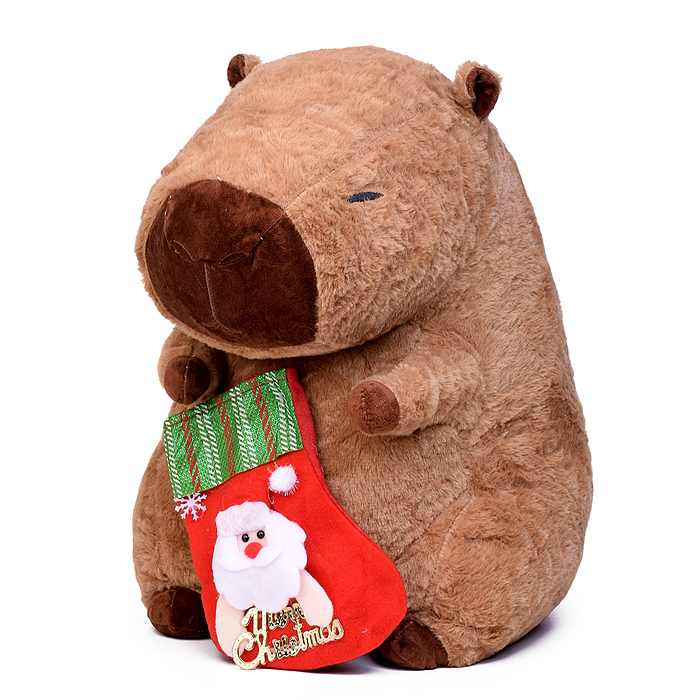 Мягкая игрушка "Капибара" М1565 с пледом (110х160)