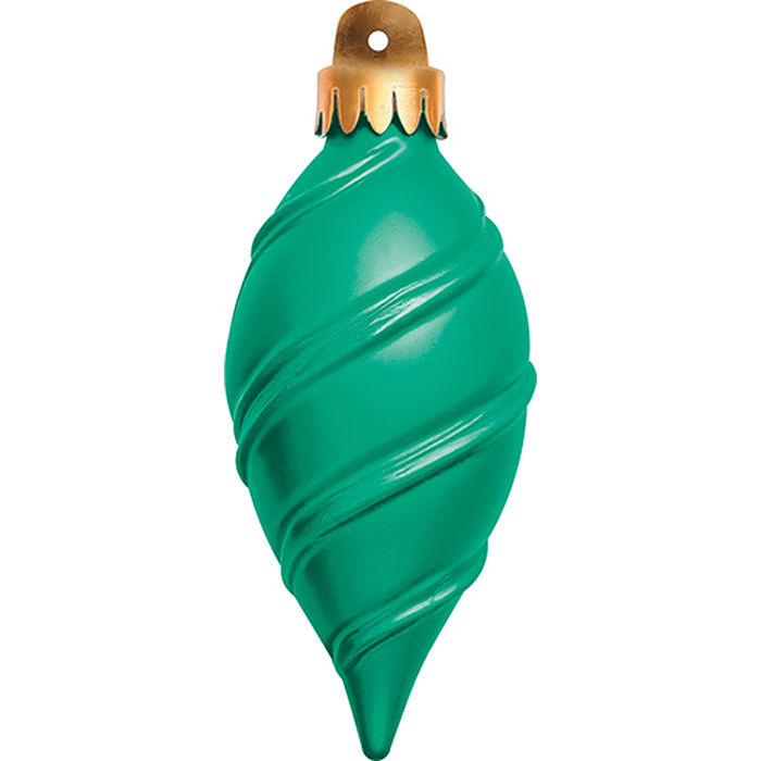 Вырубная фигурка "Елочная игрушка" (двухсторонняя, ВД-лак)