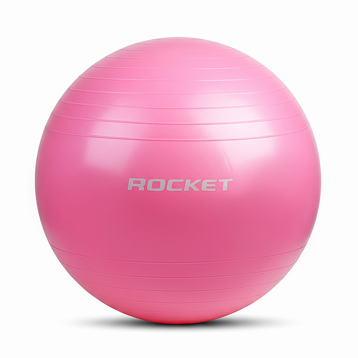 Фото к товару Фитбол 60см ROCKET R0217 Антивзрыв, цвет розовый (60-65см 800г) Фитбол 60см ROCKET R0217 Антивзрыв, цвет розовый (60-65см 800г)