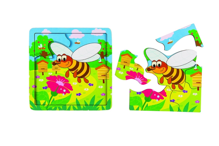Фото к товару Игра из дерева "Пчёлка" (собираем по картинке) (Baby Step) Игра из дерева "Пчёлка" (собираем по картинке) (Baby Step)