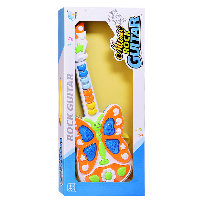 Гитара 663G "Яркая бабочка" в коробке