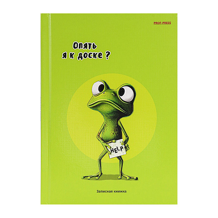 Записная книжка А5 80л. "ЖАБКА" 7БЦ, глянц. ламинац, лен Записная книжка А5 80л. "ЖАБКА" 7БЦ, глянц. ламинац, лен