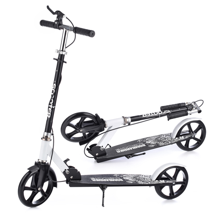 Самокат U038455Y 2-х кол., белый, PU/ 200 мм, ABEC 7, в коробке