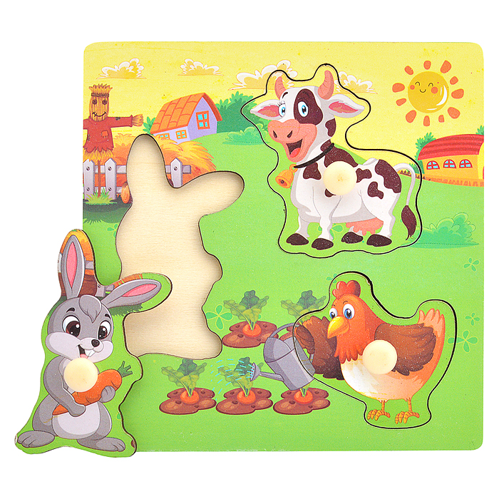Пазл-вкладыш D2125 "Домашняя ферма" Пазл-вкладыш D2125 "Домашняя ферма"