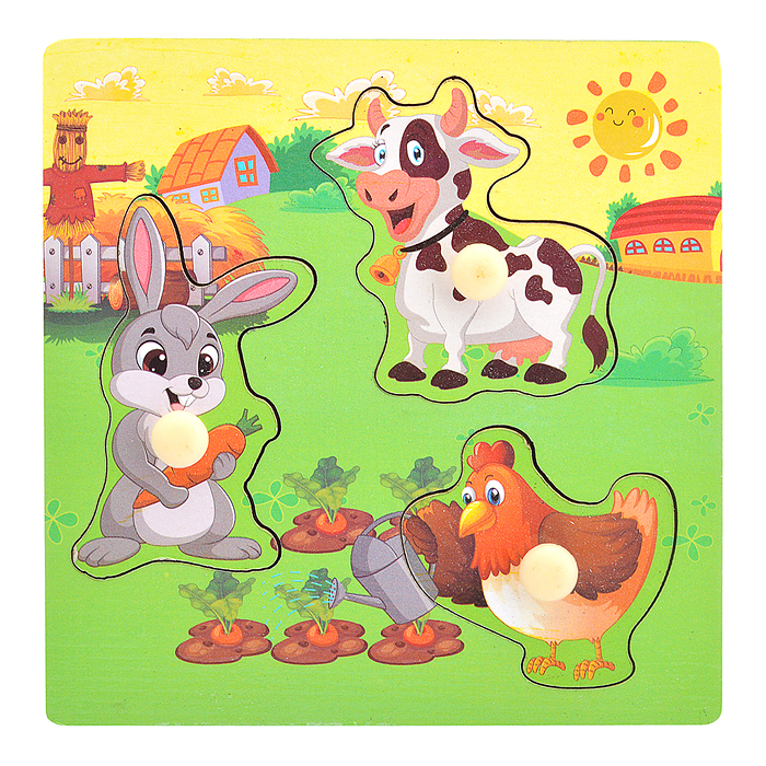 Пазл-вкладыш D2125 "Домашняя ферма"