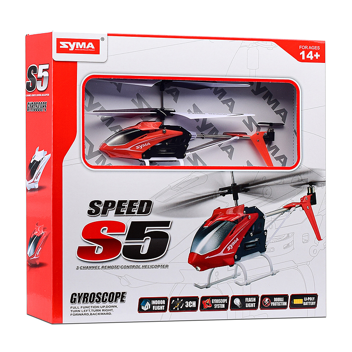 Фото к товару Вертолет "Speed S5" р/у, в коробке Вертолет "Speed S5" р/у, в коробке