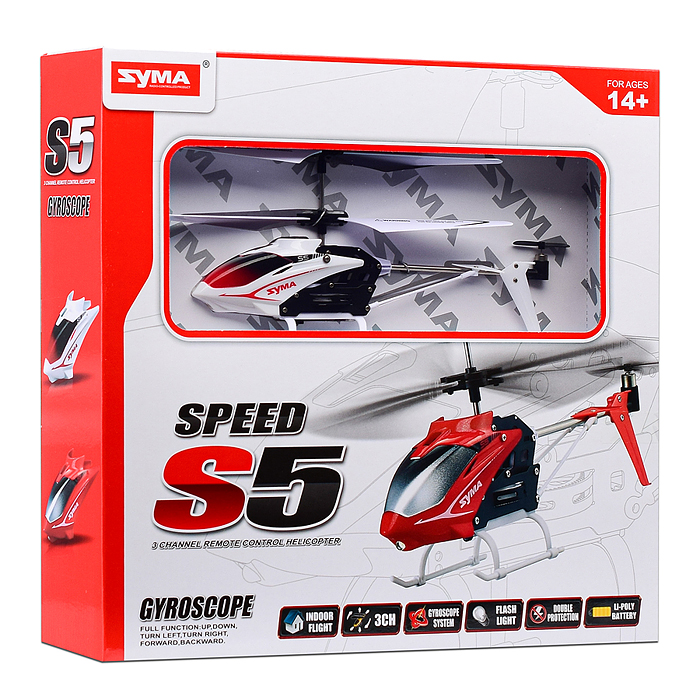 Фото к товару Вертолет "Speed S5" р/у, в коробке Вертолет "Speed S5" р/у, в коробке