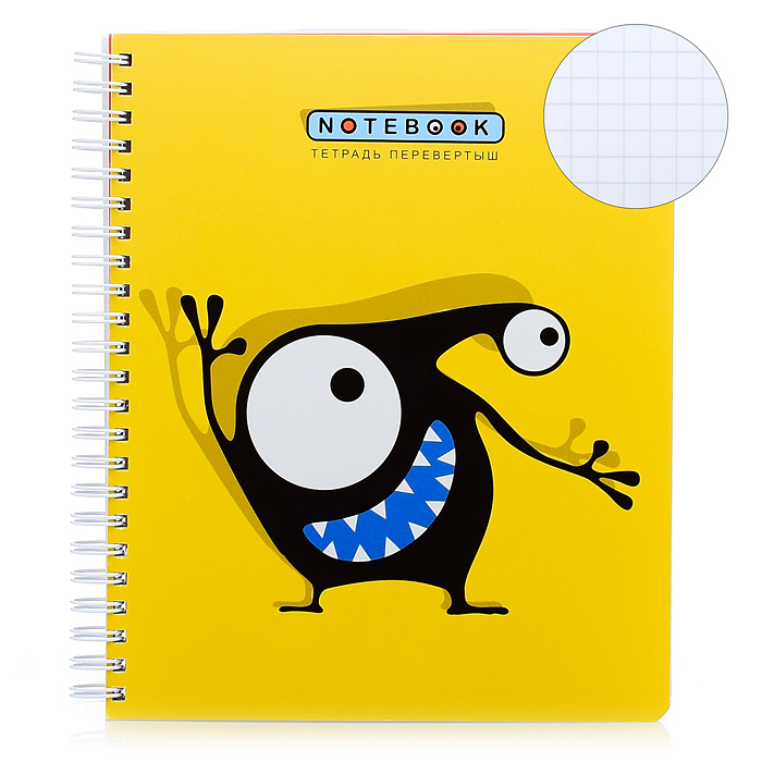 Тетрадь 96л клетка/линия А5 гребень S Перевертыш Кляксоиды 