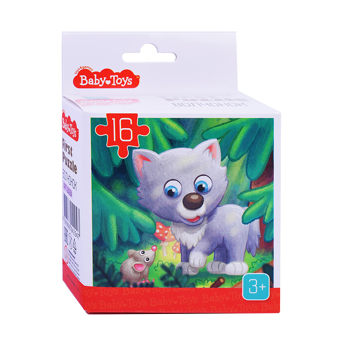 Пазл First Puzzle "Волчонок" (16 эл) Baby Toys Пазл First Puzzle "Волчонок" (16 эл) Baby Toys