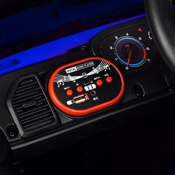 Фото к товару Электромобиль U023469Y "Профи" на аккумуляторе, с р/у управлением, в коробке (синий) Электромобиль U023469Y "Профи" на аккумуляторе, с р/у управлением, в коробке (синий)