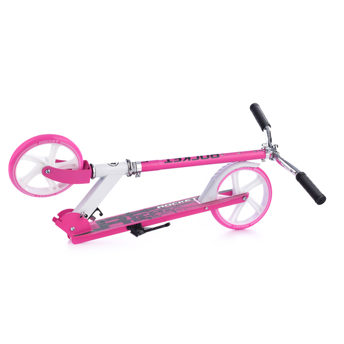 Фото к товару Самокат 2-х колесный ROCKET,колеса PU/ 200 мм,ABEC 7, розовый Самокат 2-х колесный ROCKET,колеса PU/ 200 мм,ABEC 7, розовый