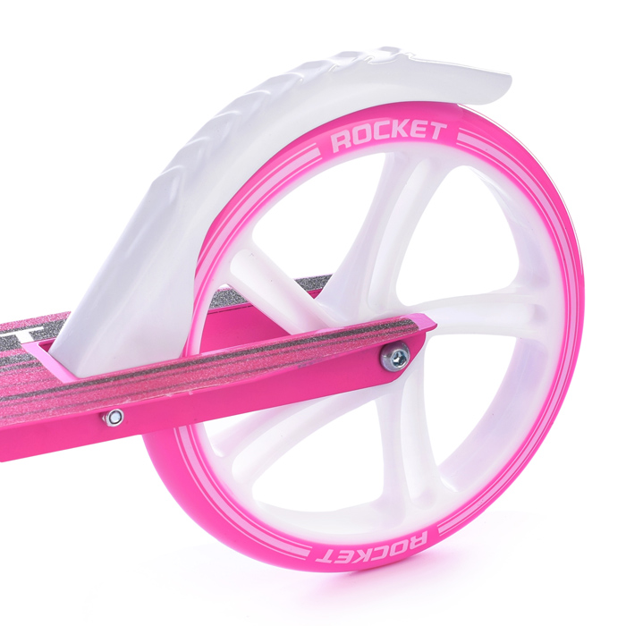 Фото к товару Самокат 2-х колесный ROCKET,колеса PU/ 200 мм,ABEC 7, розовый Самокат 2-х колесный ROCKET,колеса PU/ 200 мм,ABEC 7, розовый