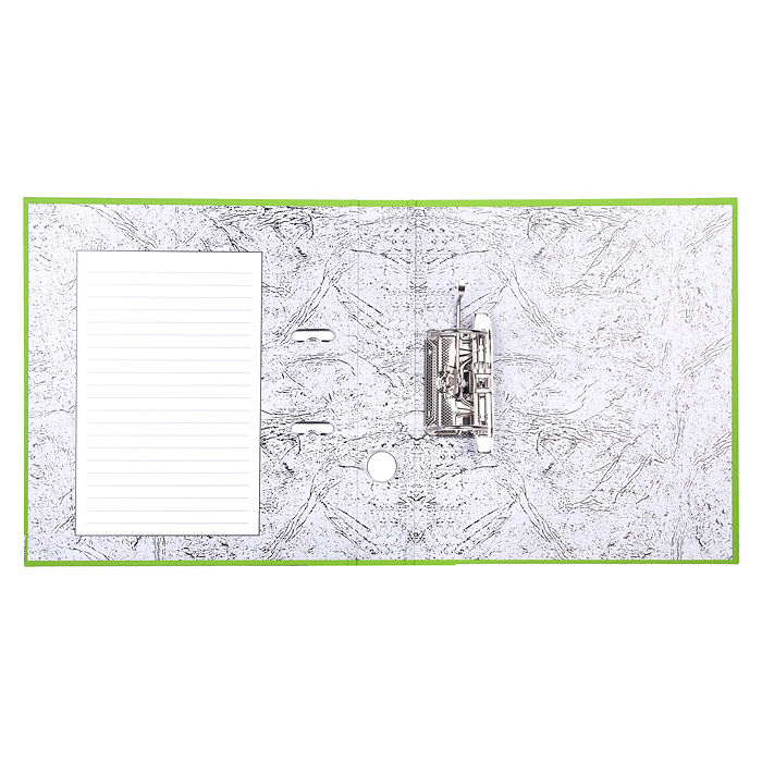 Фото к товару Папка с арочным механизмом A4 50 мм PP разобранная, металлическая окантовка, салатовая Папка с арочным механизмом A4 50 мм PP разобранная, металлическая окантовка, салатовая