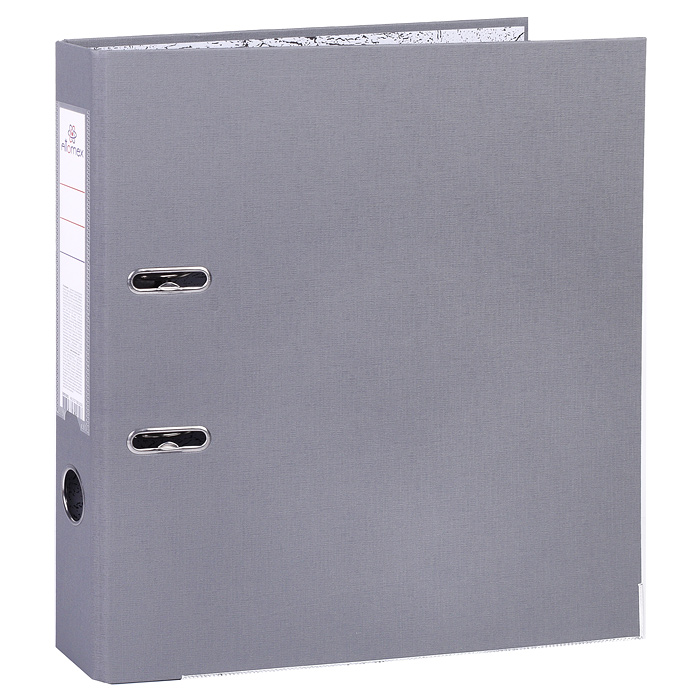 Фото к товару Папка с арочным механизмом A4 50 мм PP разобранная, металлическая окантовка, серая Папка с арочным механизмом A4 50 мм PP разобранная, металлическая окантовка, серая