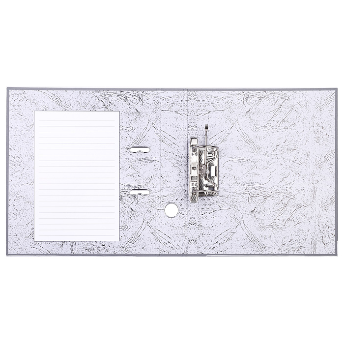 Фото к товару Папка с арочным механизмом A4 50 мм PP разобранная, металлическая окантовка, серая Папка с арочным механизмом A4 50 мм PP разобранная, металлическая окантовка, серая