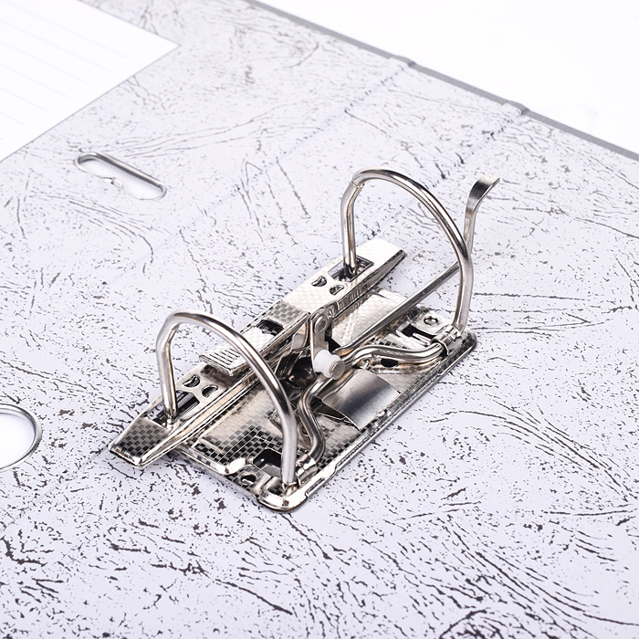 Фото к товару Папка с арочным механизмом A4 50 мм PP разобранная, металлическая окантовка, серая Папка с арочным механизмом A4 50 мм PP разобранная, металлическая окантовка, серая