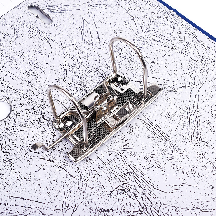 Папка с арочным механизмом A4 75 мм PP разобранная, металлическая окантовка, синяя