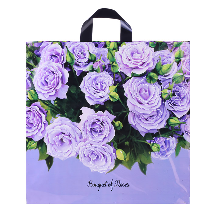 Пакет ПЭ с петлевой ручкой 44х44+6 Интерпак (Букет) Пакет ПЭ с петлевой ручкой 44х44+6 Интерпак (Букет)