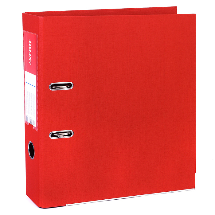 Папка с арочным механизмом A4 75 мм PP двусторонний разобранная, металлическая окантовка, красная