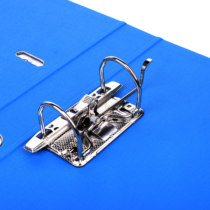 Фото к товару Папка с арочным механизмом A4 75 мм PP двусторонний разобранная, металлическая окантовка, голубая Папка с арочным механизмом A4 75 мм PP двусторонний разобранная, металлическая окантовка, голубая