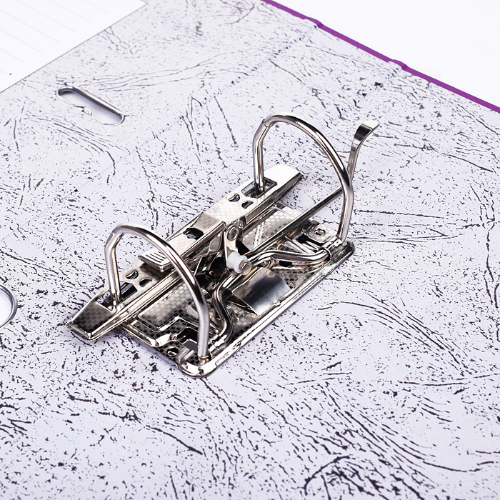 Папка с арочным механизмом A4 50 мм PP разобранная, металлическая окантовка, фиолетовая