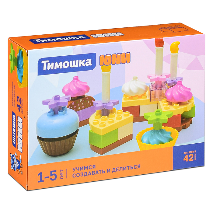 Конструктор "Учимся создавать и делиться" 42 детали Конструктор "Учимся создавать и делиться" 42 детали