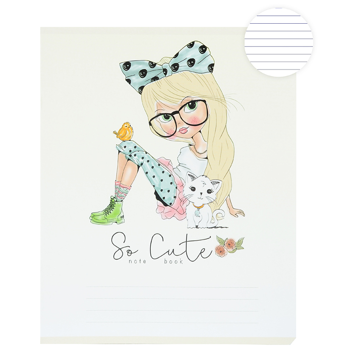 Тетрадь 18л. линия А5 "Девчонки" стандарт Тетрадь 18л. линия А5 "Девчонки" стандарт