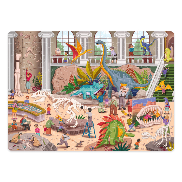 Фото к товару Пазл 100 "Ночь в музее. Палеонтологический музей" Пазл 100 "Ночь в музее. Палеонтологический музей"