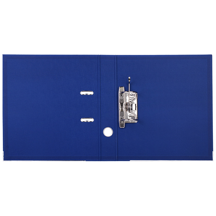 Фото к товару Папка с арочным механизмом A4 50 мм PP двусторонний разобранная, металлическая окантовка, синяя Папка с арочным механизмом A4 50 мм PP двусторонний разобранная, металлическая окантовка, синяя