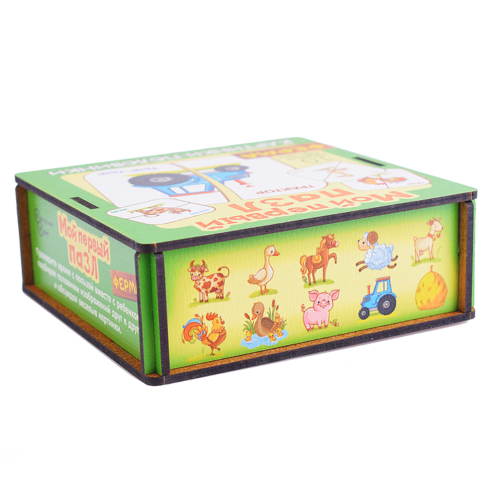 Фото к товару Мой первый пазл "Картинки-половинки. Ферма" Мой первый пазл "Картинки-половинки. Ферма"