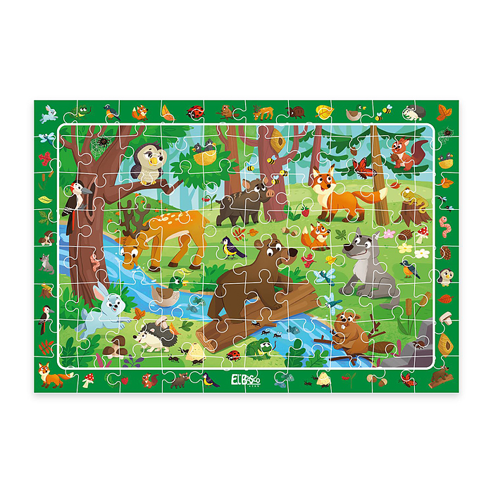 Пазл 80 на внимательность "В лесу" 