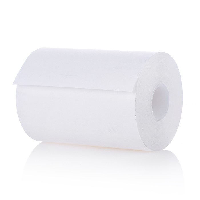 Чековая лента термочувствительная 44 г/м², 57ммx30мx12мм (23 м) термослой наружу