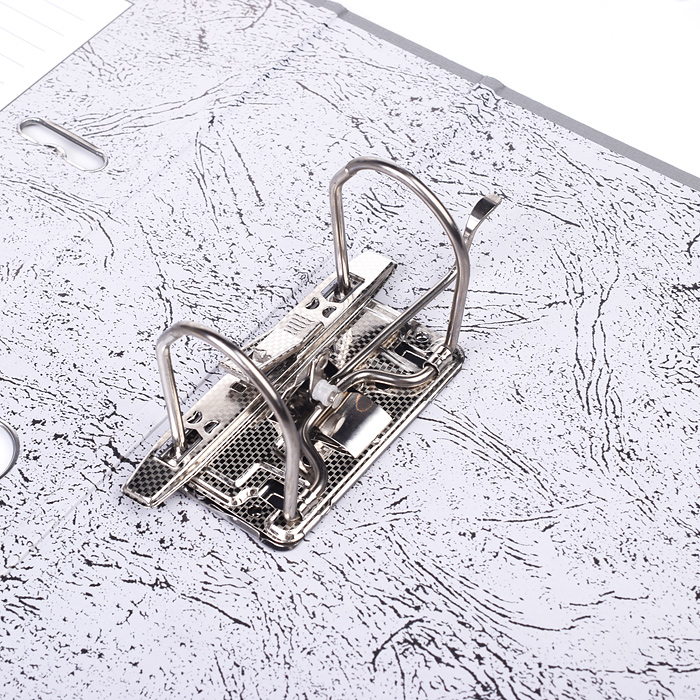 Фото к товару Папка с арочным механизмом A4 75 мм PP разобранная, металлическая окантовка, серая Папка с арочным механизмом A4 75 мм PP разобранная, металлическая окантовка, серая