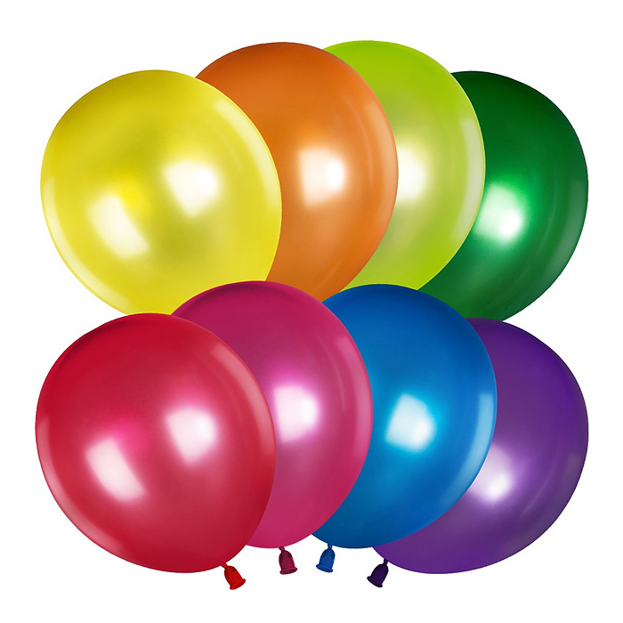 Шар (12''/30 см) Ассорти, металлик, 100 шт. Шар (12''/30 см) Ассорти, металлик, 100 шт.