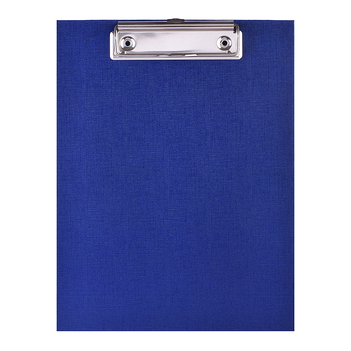 Клипборд A5 (180x240 мм) усиленный, толщина картона 2,5 мм, покрытие ПВХ 150 мкм, синий